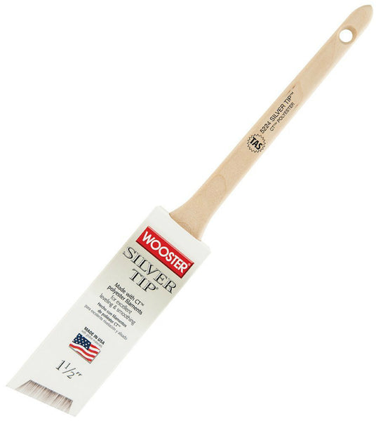 Wooster® 5224-1-1/2 Silver Tip® Thin Angle Sash Paint Brush, 1-1/2"