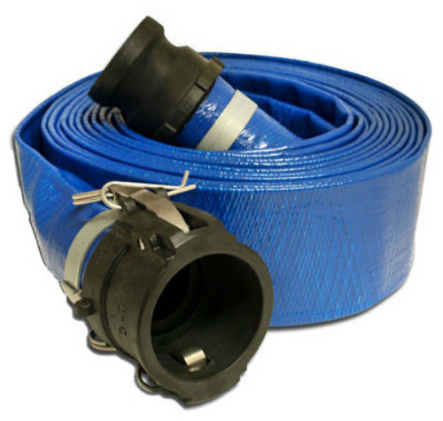 Apache 98138044 PVC Discharge Coupled Poly C x E Assembly, 2" x 25'