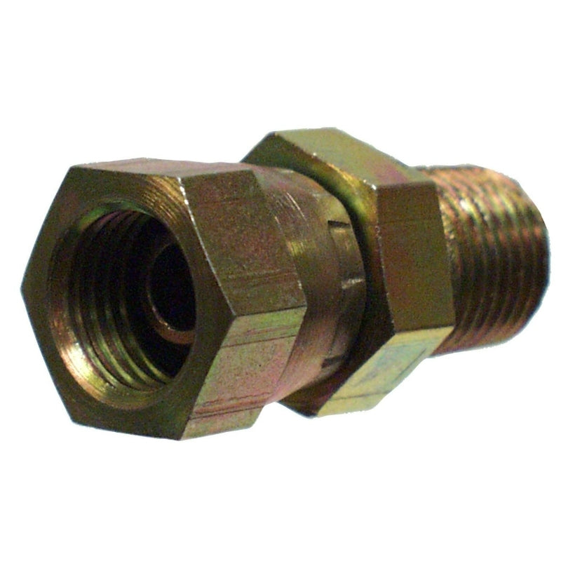 Apache 39004200 Straight Hydraulic Adapter, 1/4" MP x 1/4" FPX