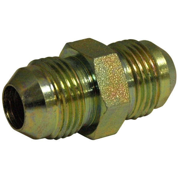 Apache 39035005 Straight Hydraulic Adapter, 1/2" Male JIC x 1/2" Male JIC