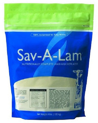 Sav-A-Lam 01-7417-0215 Nutritionally Complete Lamb Milk Replacer, 4 Lb