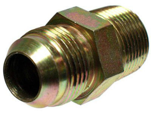 Apache 39006250 Straight Hydraulic Adapter, 1/4" Male JIC x 1/4" MPX