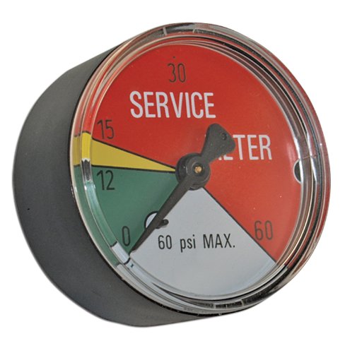 Apache 99019340 Filter Service Indicator Gauge, 2", 15 PSI