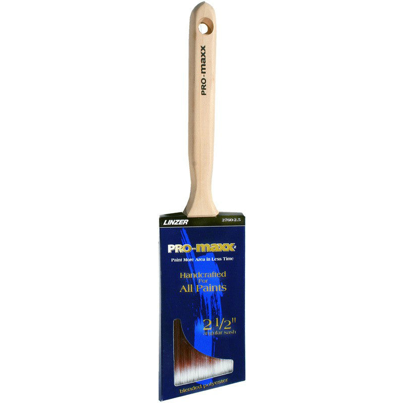 Linzer 2760-2.5 Pro Maxx™ Best Quality Polyester Angle Sash Brush, 2-1/2"