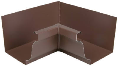 Amerimax 1920119 Galvanized Steel Inside Mitre, 4", Brown