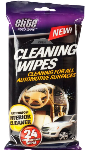 Elite Auto Care™ 8911 Cleaning Wipes, 24-Pack