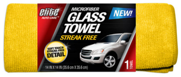 Elite Auto Care™ 8904 Microfiber Glass Towel, 2-Pack