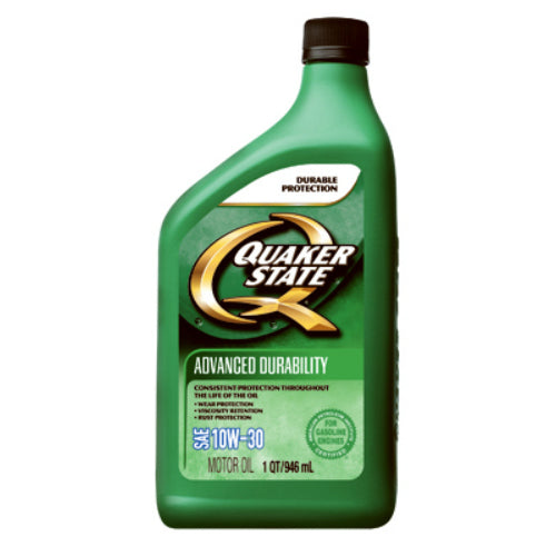 Quaker State® 550024061 Advanced Durability™ Motor Oil, 10W-30, 1-Qt