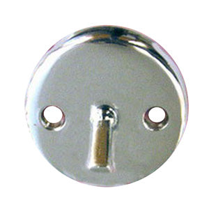 Lasco 03-1403 Bathtub Drain Overflow Face Plate with Trip Lever, Chrome