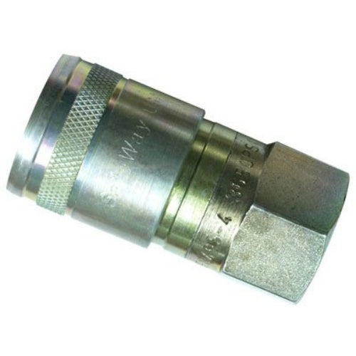 Apache 39040676 Hydraulic Adapter, 1/2" Body Coupling Flat Face x 1/2" Fmale NPT