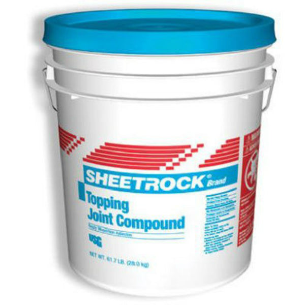 USG 380051 Sheetrock® Topping Joint Compound, 4.5 Gallon Pail