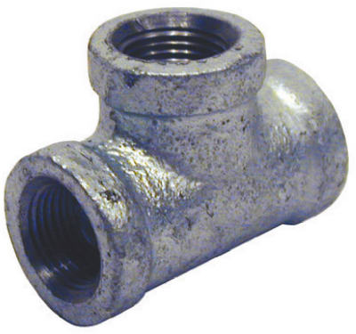 Pannext Galvanized Equal Tee, 1-1/4"