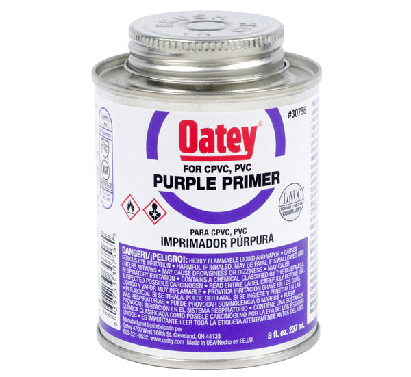 Oatey® 30756 Purple Primer For PVC, CPVC, 8 Oz