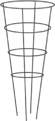 Panacea 89726 Galvanized Steel Tomato Cage with 4 Rings & 4 Legs, 54"