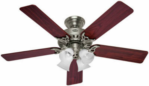 Hunter Fan 53064 Studio Series® Large Room Ceiling Fan, 52", Brushed Nickel