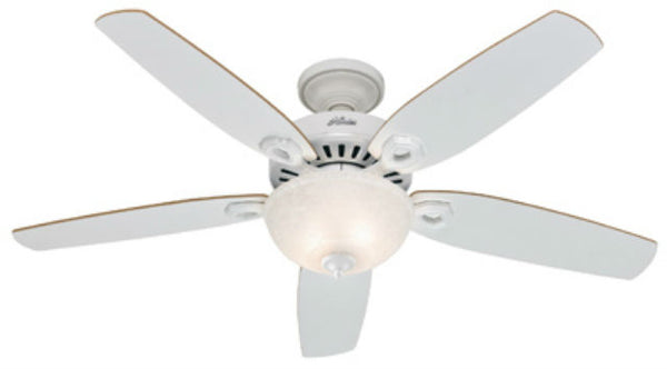 Hunter Fan 53089 Builder Deluxe Ceiling Fan, 52", White