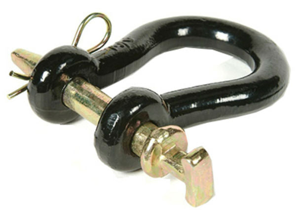 Double HH 24018 Straight Clevis with Pin & Clip, 1" x 5-5/16", Black Painted