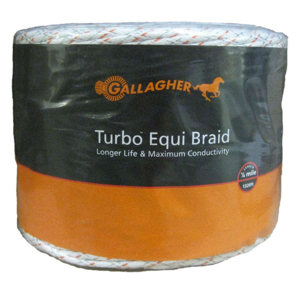 Gallagher™ G62176 Turbo EquiBraid, Ultra White, 1312'