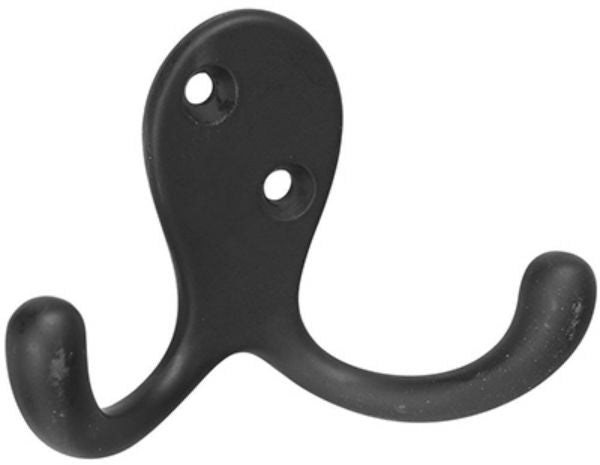 National Hardware® N830-153 Double Prong Robe Hook, Oil Rubbed Bronze