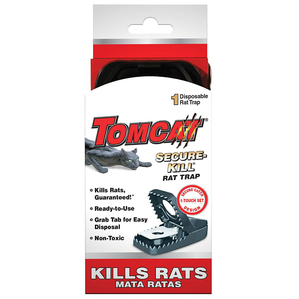 Tomcat 0373312 Deluxe Wooden Mouse Trap with Plastic Bait Pedal