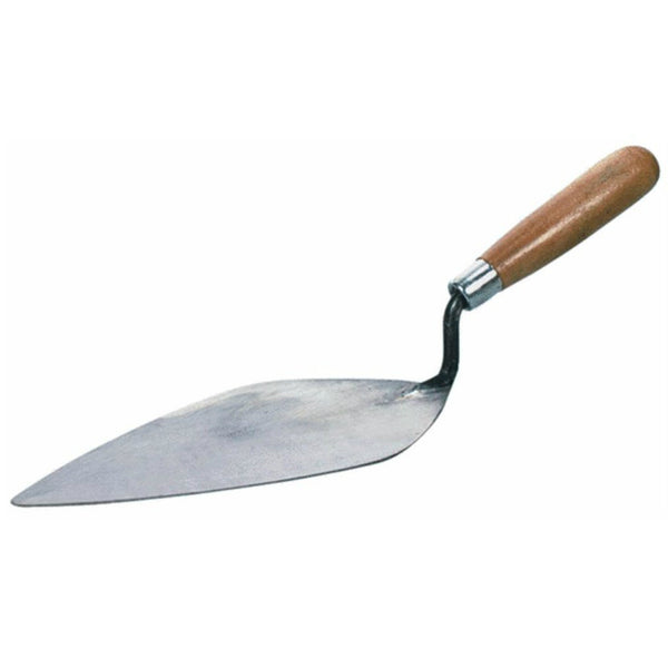 Marshalltown 18726 Brick Trowel w/ Hardwood Handle, Blade Tempered, 4-3/4" x 10"