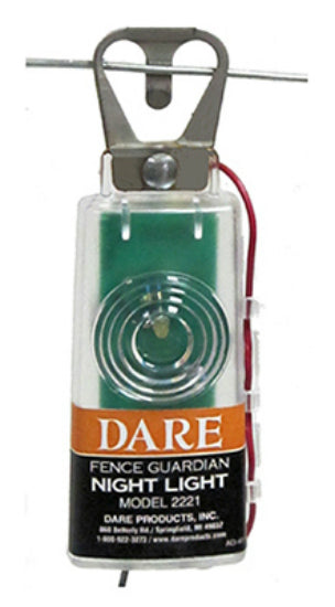 Dare 2221 Guardian Electric Fence Night Light Tester, Visible Up To 1000'