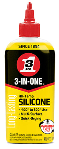 3-IN-ONE® 120008 All Temp Silicone Drip Oil, 4 Oz