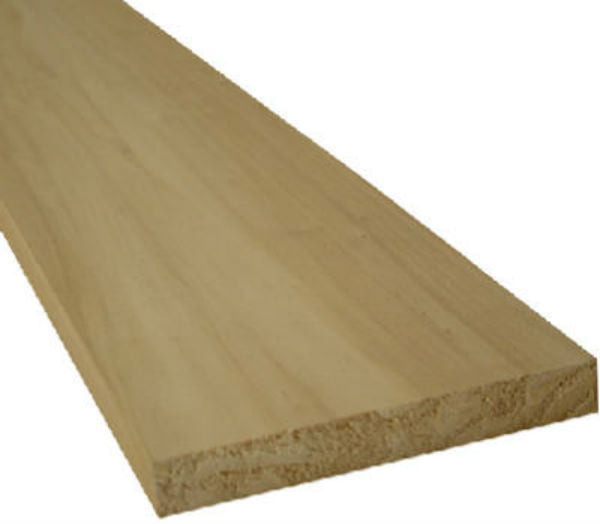 Alexandria Moulding 0Q1X6-27048C Premium Hardwood S4S Poplar Board, 1" x 6" x 4'