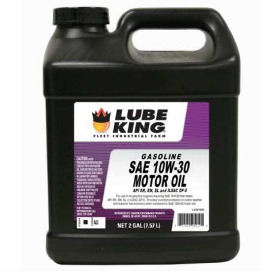 Lube King LU03132G Gasoline Motor Oil, SAE 10W-30, 2 Gallon