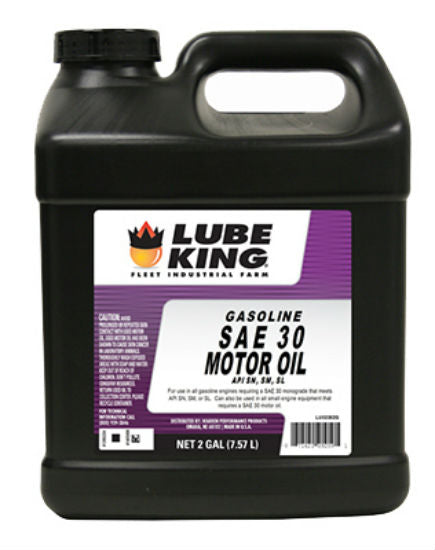 Lube King LU02302G Gasoline Motor Oil, SAE 30W, 2 Gallon