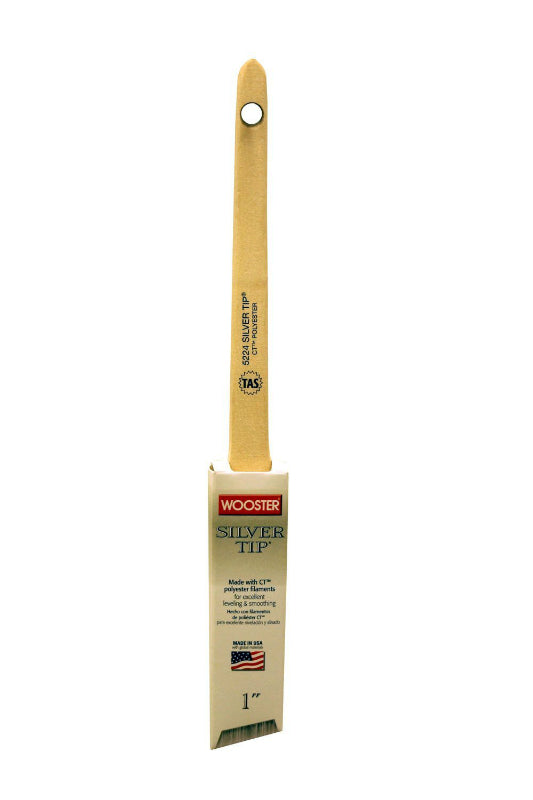 Wooster® 5224-1 Silver Tip® Thin Angle Sash Paint Brush, 1"