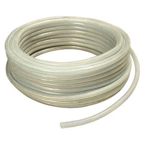 Apache 15010990 Reinforced Vinyl Tubing, 5/8" x 100', Clear