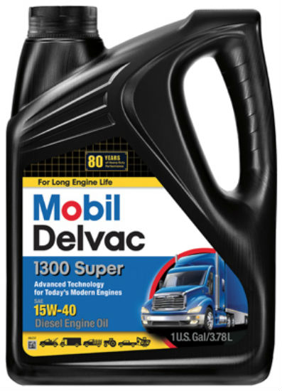 Mobil Delvac™ MO01304G 1300-Super Heavy-Duty Diesel Engine Oil, 15W40, 1-Gallon