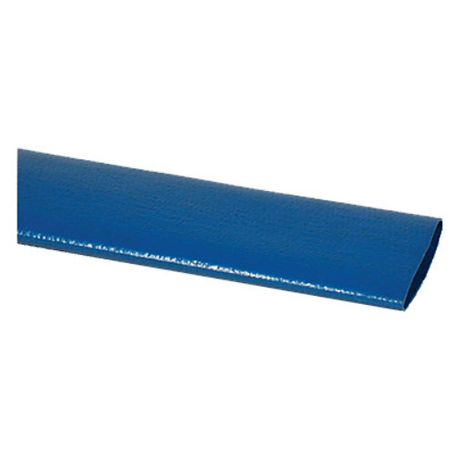 Apache 13026445-100 PVC Lay Flat Discharge Hose, 1-1/2'' x 100', Blue