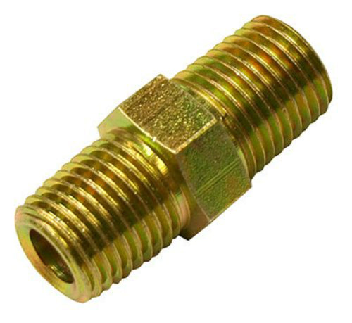 Apache 39035442 Hydraulic Hose Adapter, 1/4" MP x 1/4" MP (Style 5404)