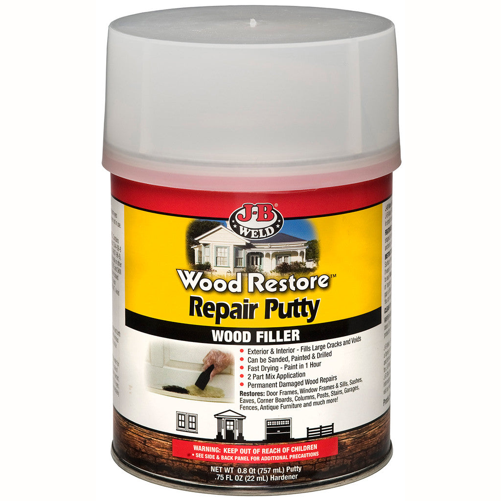 J-B® Weld 40004 Wood Restore™ Repair Putty Wood Filler, 32 Oz