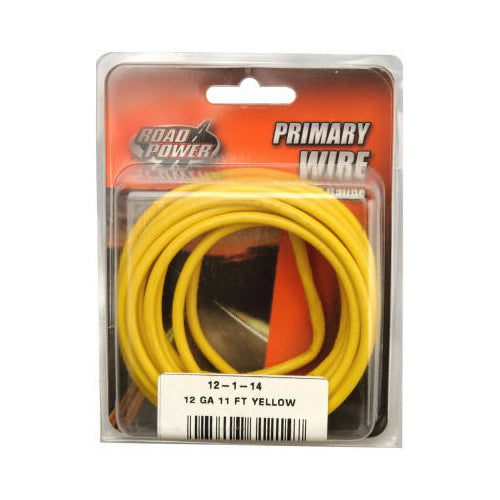 Coleman Cable 55671733 12-Gauge Primary Wire, 11', Yellow