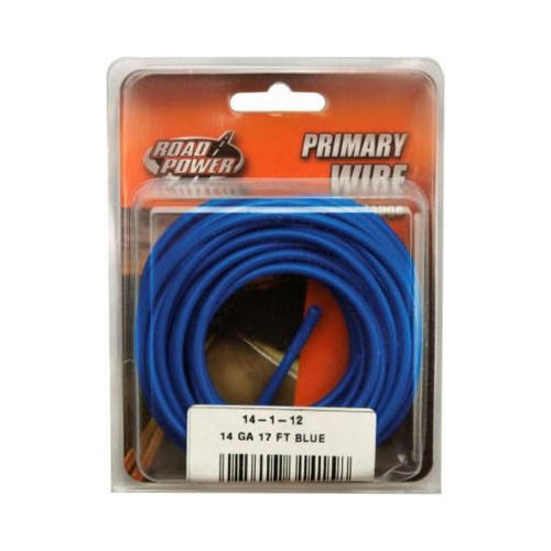 Coleman Cable 55669433 14-Gauge Primary Wire, 17', Blue