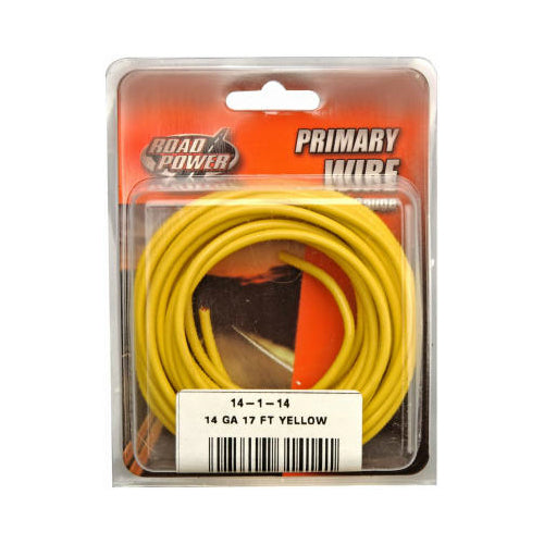 Coleman Cable 55670833 14-Gauge Primary Wire, 17', Yellow