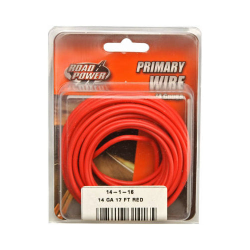 Coleman Cable 55669133 14-Gauge Primary Wire, 17', Red