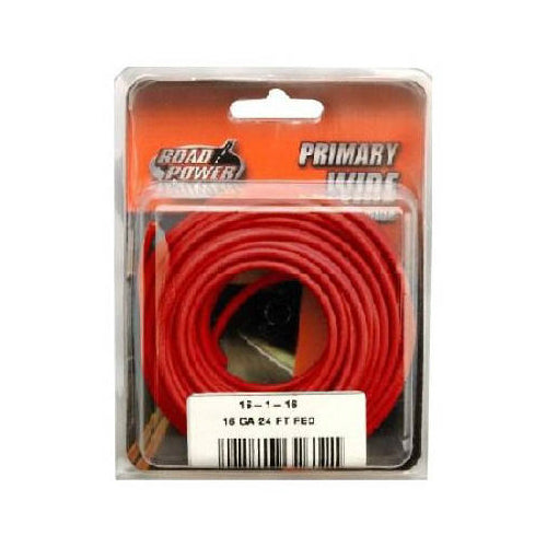 Coleman Cable 55668033 16-Gauge Primary Wire, 24', Red