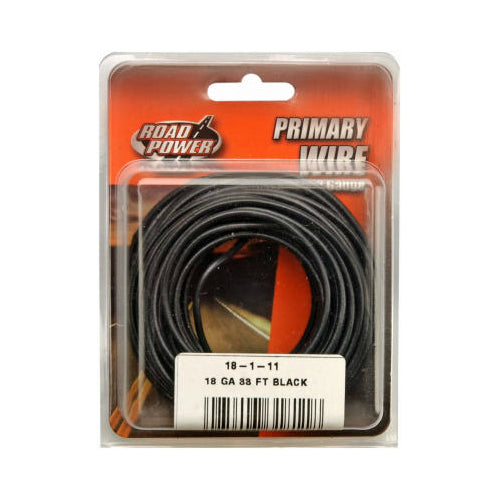 Coleman Cable 55667333 18-Gauge Primary Wire, 33', Black