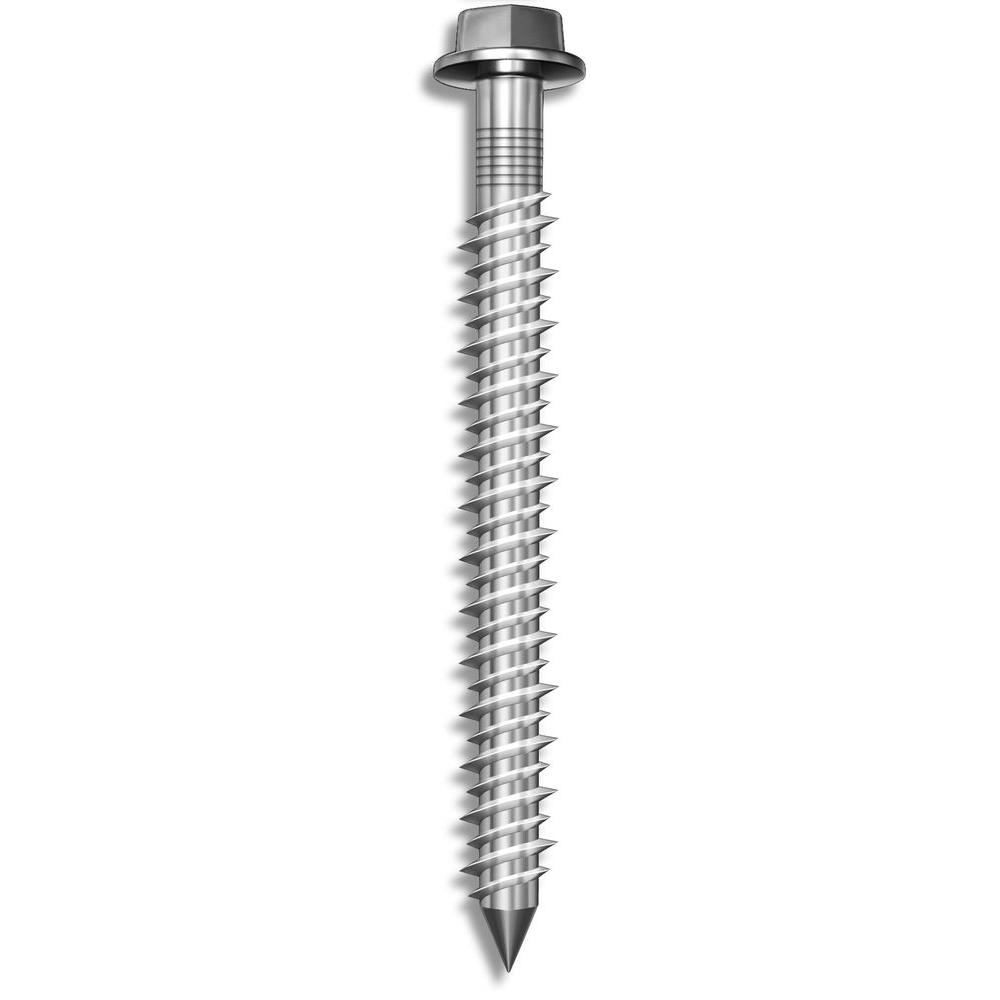 Tapcon® 26120 Hex-Head Concrete Anchors, Stainless Steel, 1/4" x 1.75", 8-Count