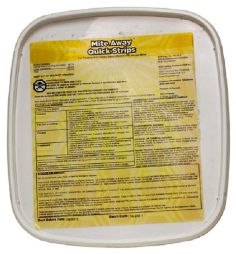 Harvest Lane Honey MITEAWAY-101 Mite Away Treatment Quick Strips