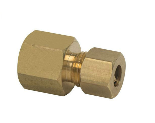 BrassCraft® 462-6-4X-P Flare Compression Adaptor, 1/4" OD x 3/8" Female