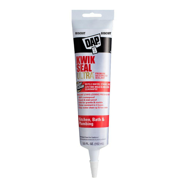 Dap® 7079818916 Kwik Seal Ultra™ Premium Siliconized Sealant, Bisque, 5.5 Oz