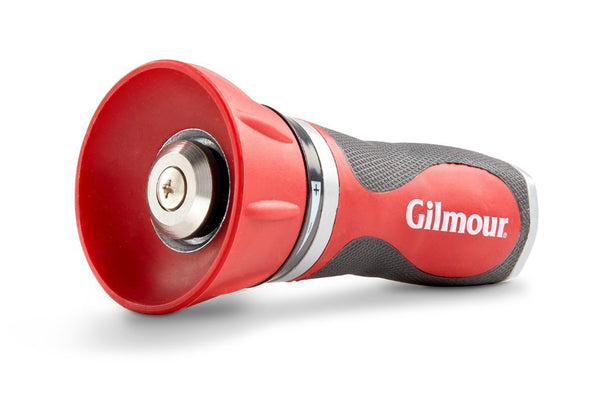 Gilmour® 4TWGP Pro All-Metal Adjustable High Flow Twist Nozzle with Over Mold