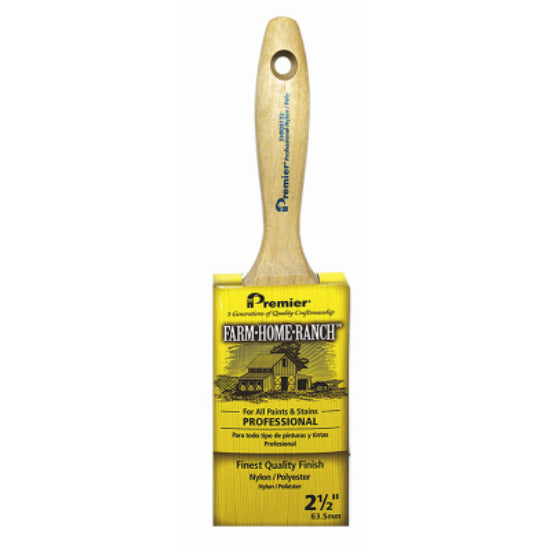 Premier® FHR00132 Farm Home Ranch® Professional Flat Varnish Paint Brush, 2-1/2"