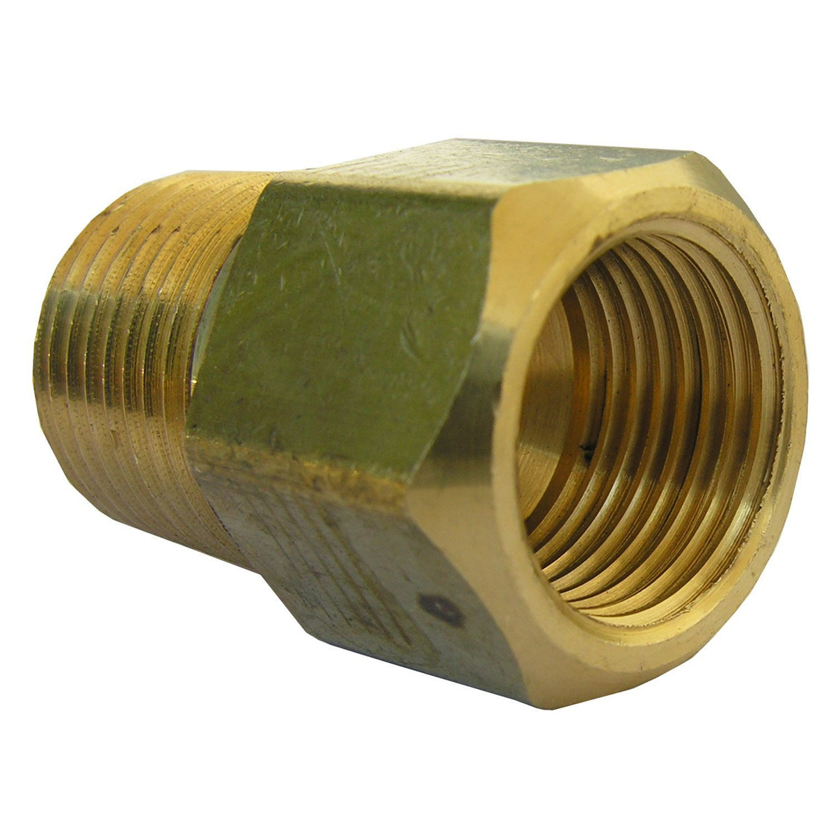 Lasco 17-6789 Brass Adapter, 1/2" F FL x 1/2" MPT