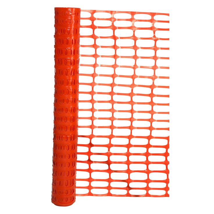 Hanes Geo Components 38314 Heavy-Duty Plastic Snow Fence, Orange, 4' x ...